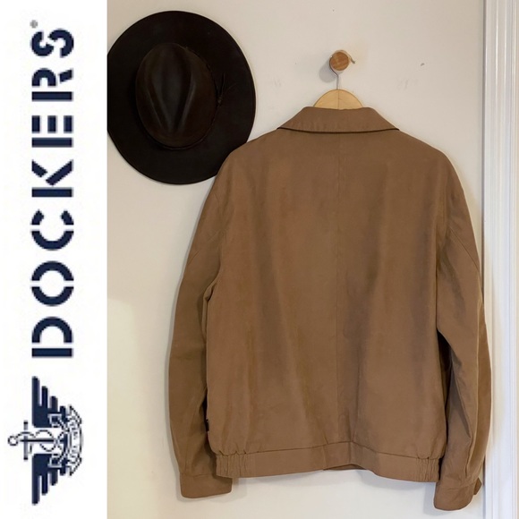 DOCKERS stain defender light fall jacket in camel, Sz L - Picture 9 of 15